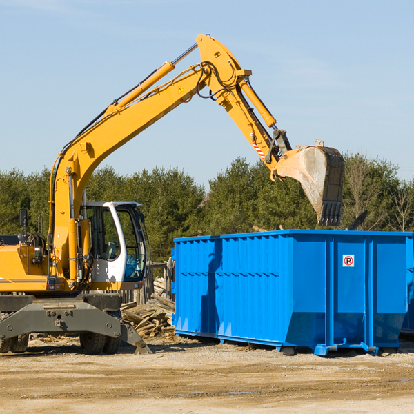 can i choose the location where the residential dumpster will be placed in Hingham MA